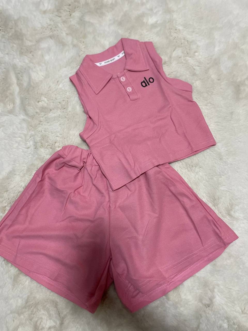 Polo Top & Shorts Set