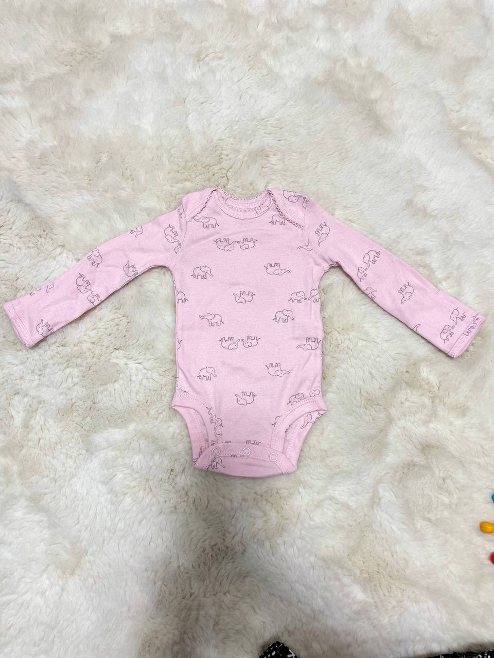 Cloud Print Long-Sleeve Bodysuit