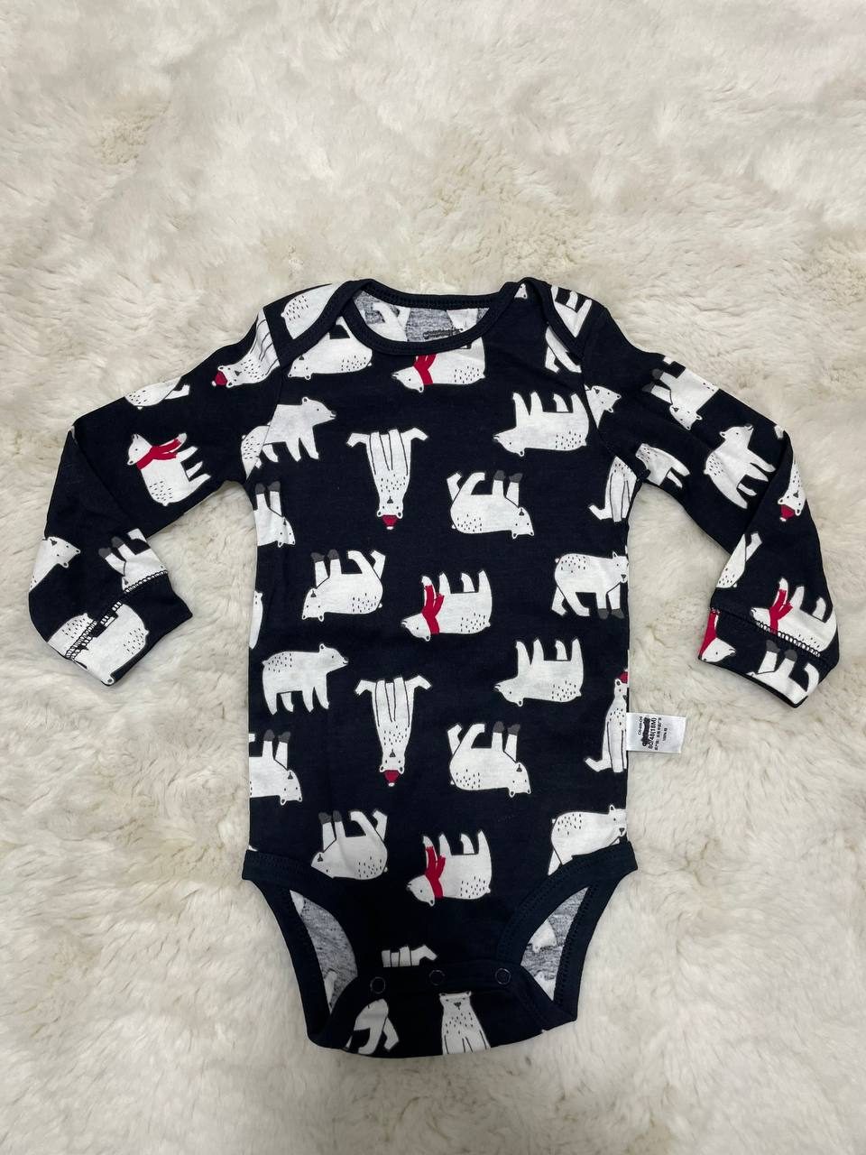 Polar Bear Long-Sleeve Bodysuit