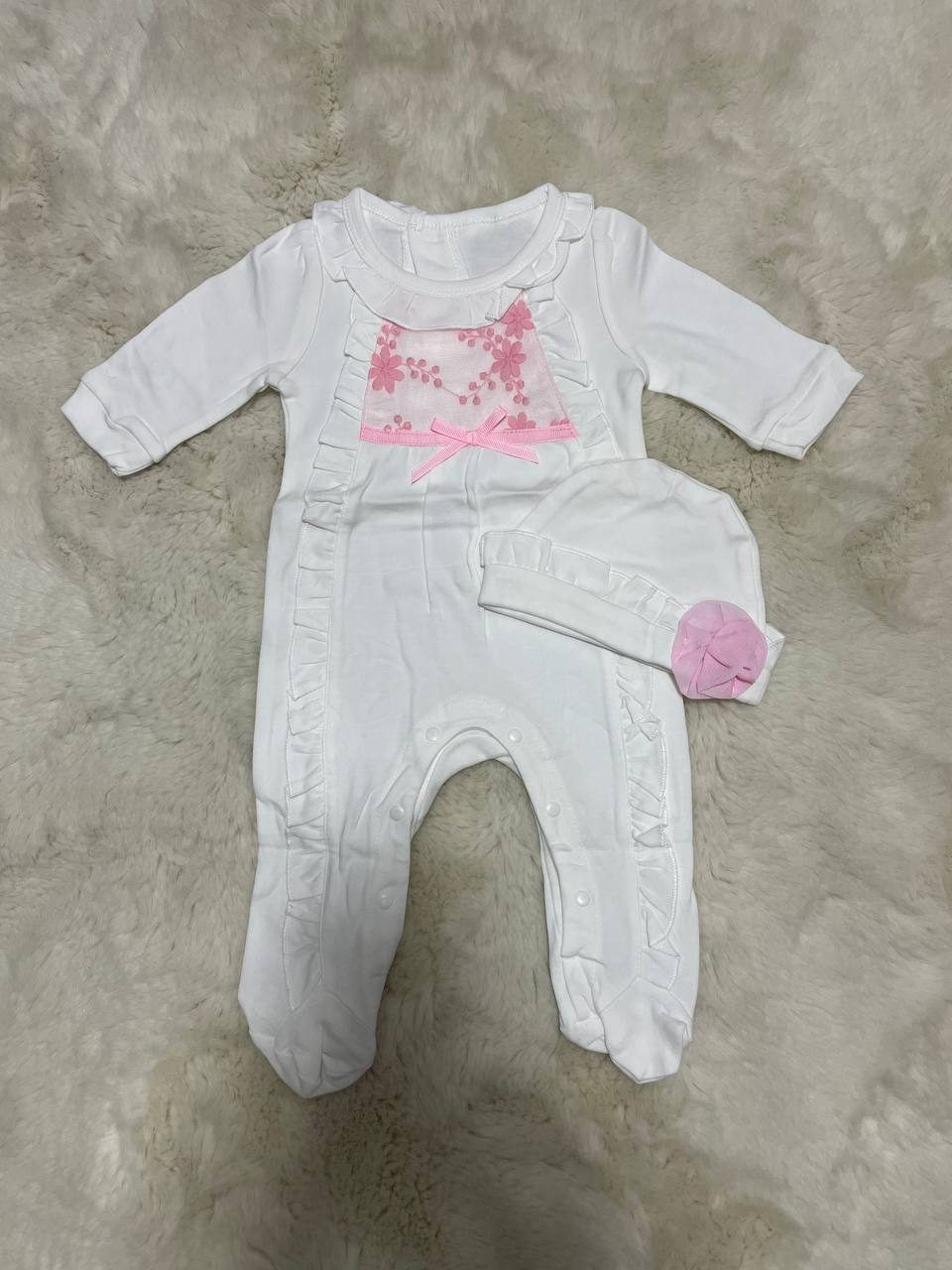 Footed Romper & Hat Set