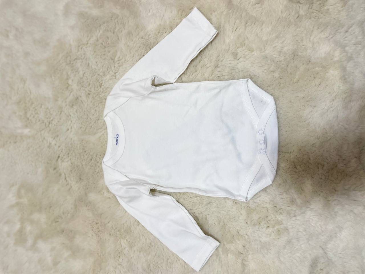 Plain Long-Sleeve Bodysuit