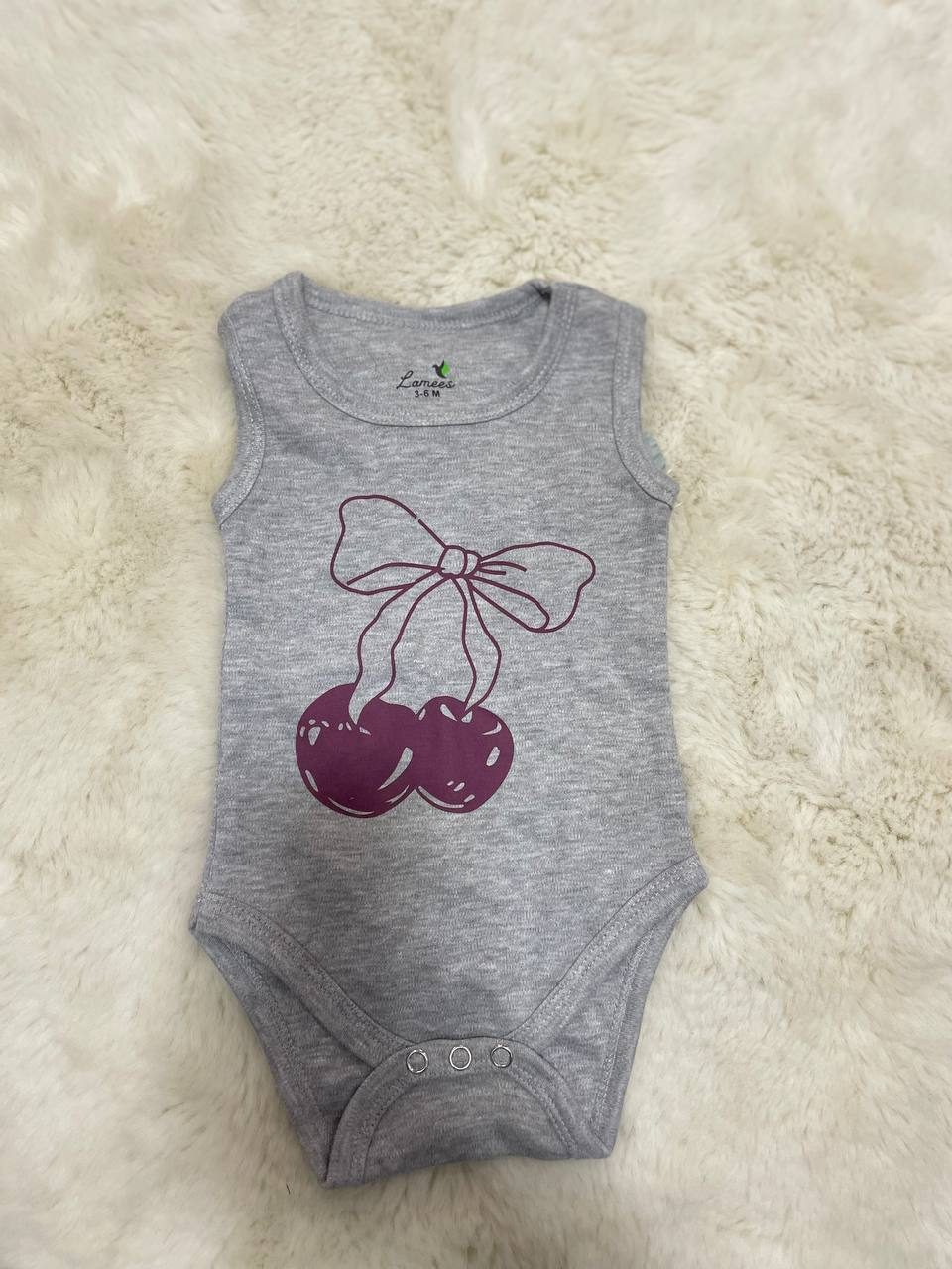 Cherry Sleeveless Bodysuit