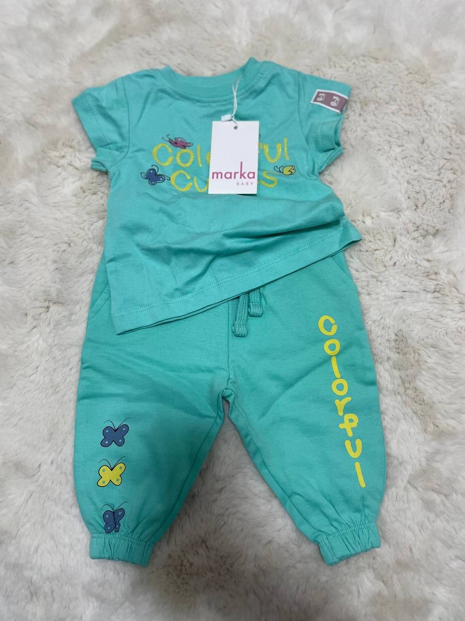 Colourful Tee & Joggers Set