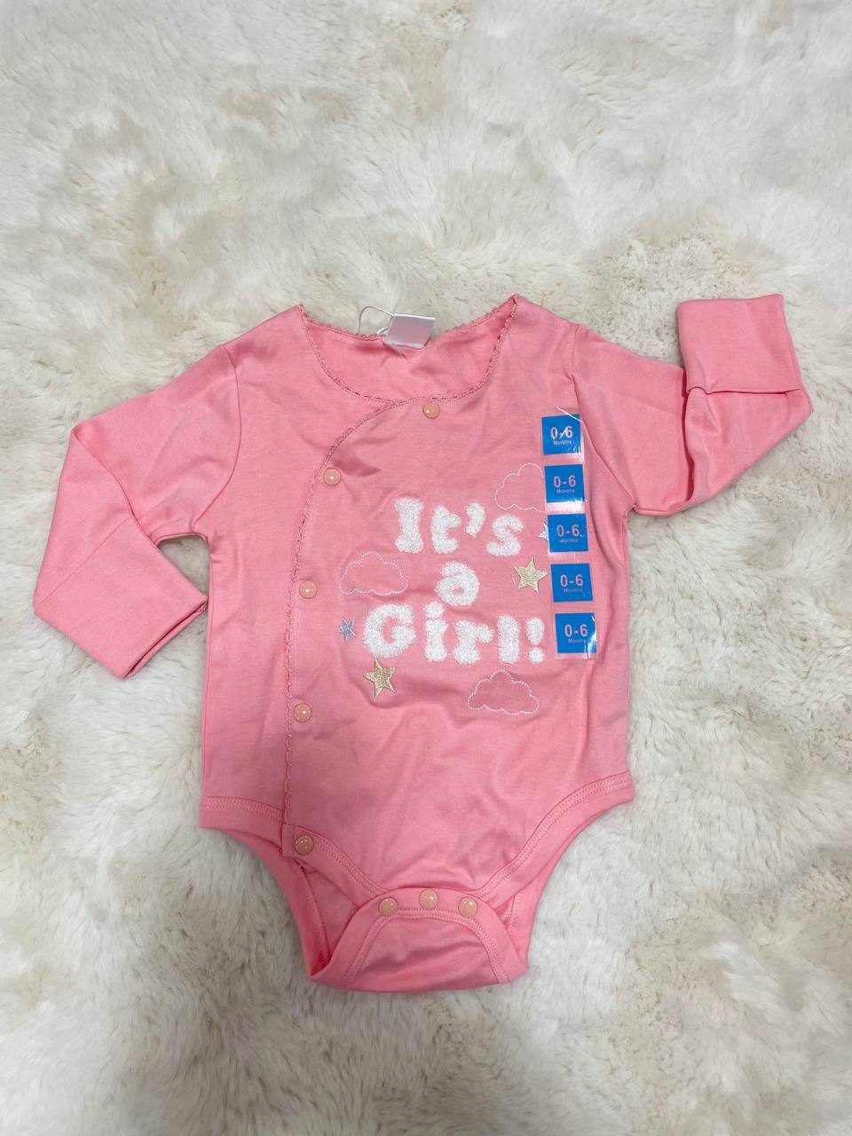 It's a Girl Long-Sleeve Bodysuit
