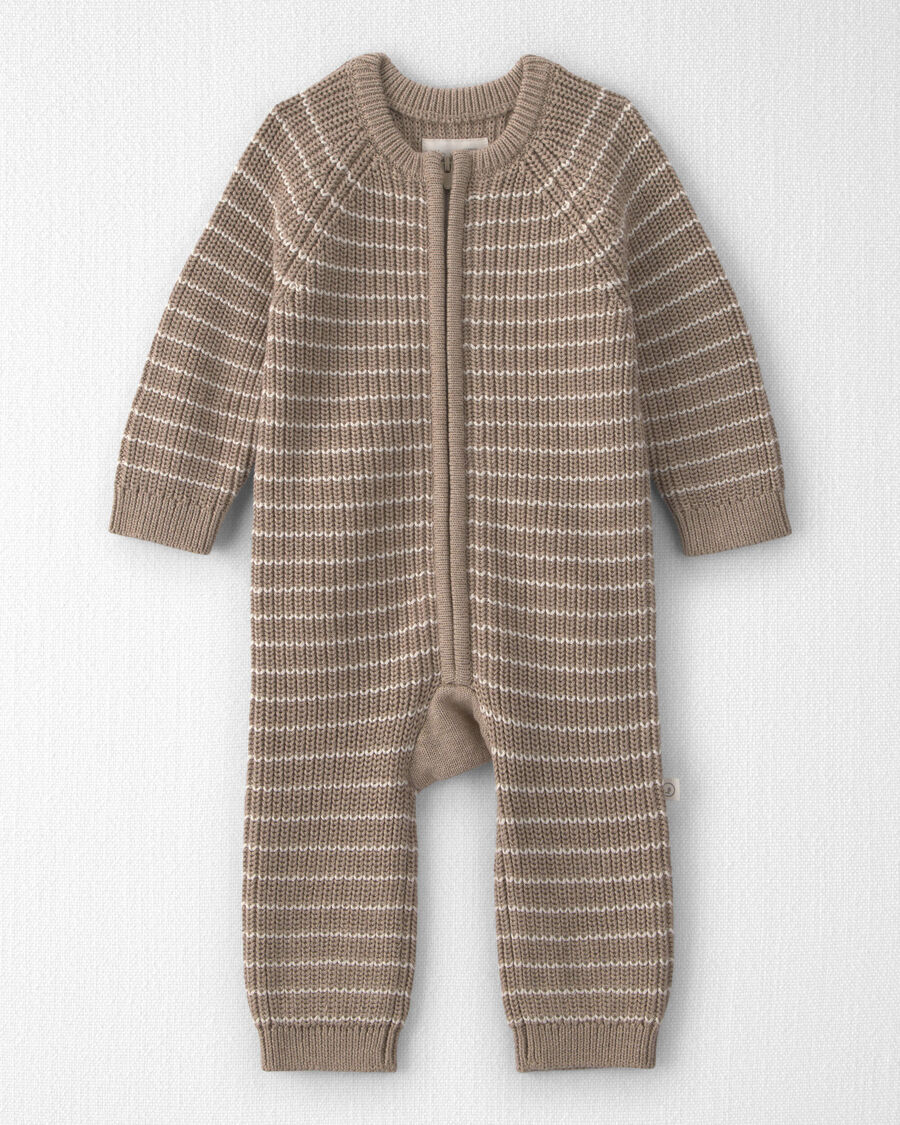 Baby Organic Cotton Sweater Knit Jumpsuit